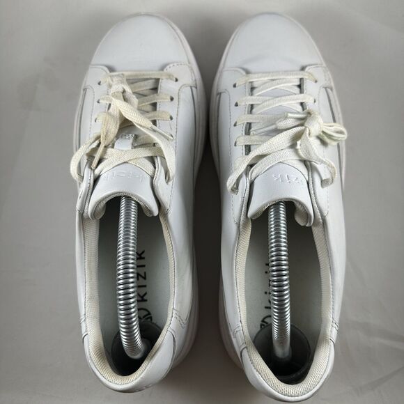 Kizik Vegas Walking Shoes Men’s 7.5 / 9 Women’s White Leather Casual Lace Up - Picture 6 of 9